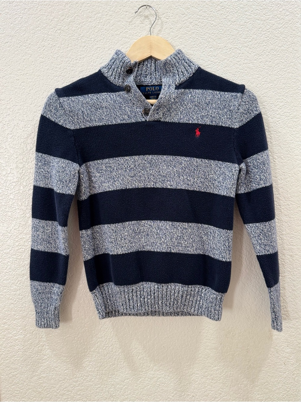 Polo by Ralph Lauren Navy Striped Sweater